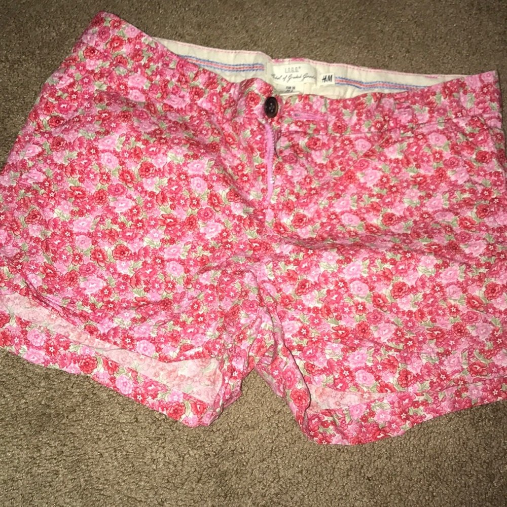 flowered shorts
